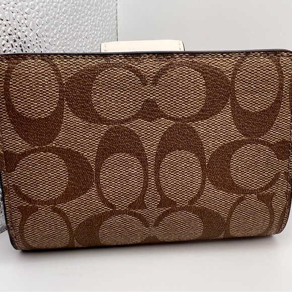 Coach Brown and Cream Women's Wallet - Picture 2 of 3